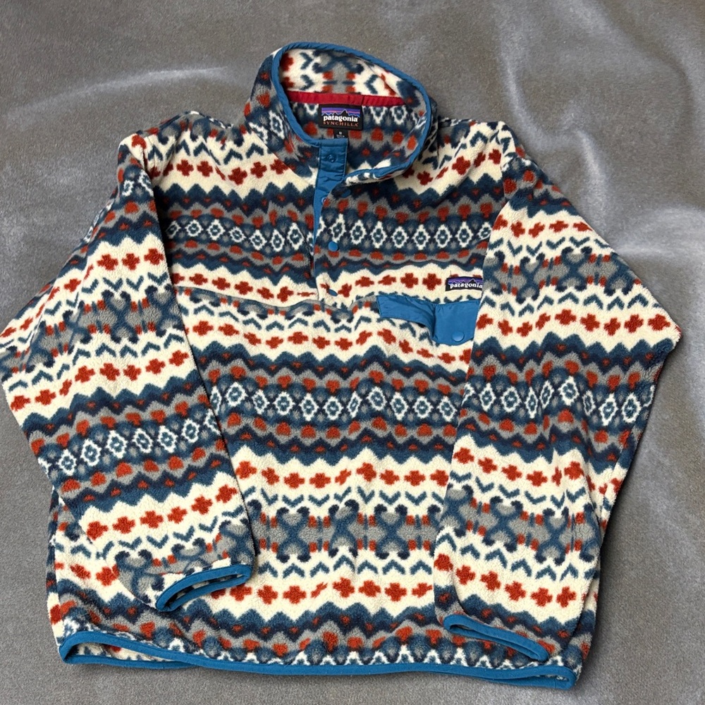 Patagonia Multicolor Patterned Fleece Pullover
